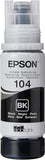 Epson EcoTank 104 Black Genuine Ink Bottle,Single