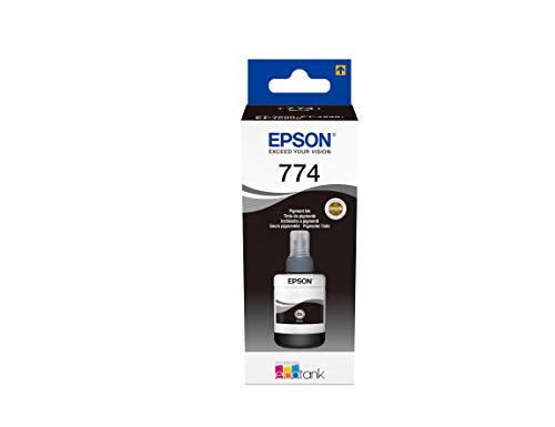Epson T7741 140 ml Original Ink Eco Tank, Black, Genuine, Amazon Dash Replenishment Ready