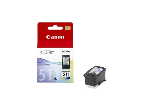 Canon CL-511 Ink Cartridge for Printers (Cyan, Magenta, Yellow, Pixma IP/MP/MX/Pro, Blister, Inkjet), CL511