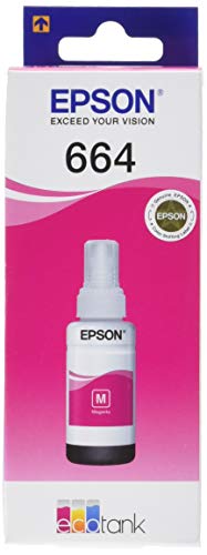 Epson EcoTank 664 Magenta Genuine Ink Bottle, Amazon Dash Replenishment Ready
