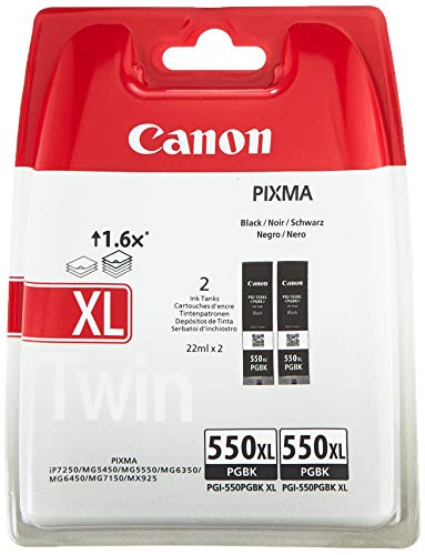 Canon 6431B005 X-Large Inkjet Cartridge - Black (Pack of 2)