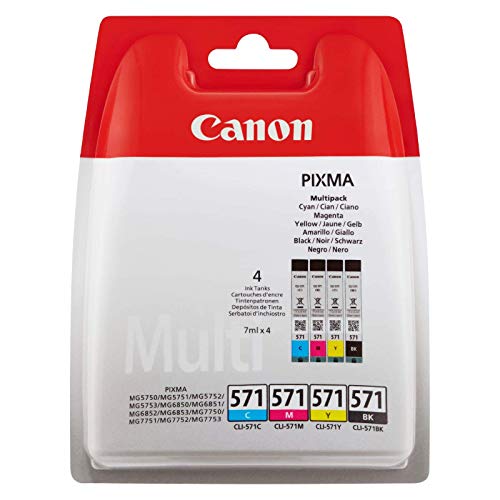 Canon CL-571 Cyan/Magenta/Yellow/Black (Multi-Pack)