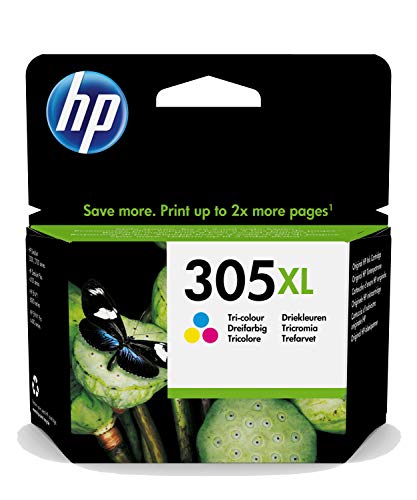 HP 3YM63AE 305XL High Yield Original Ink Cartridge, Tri-color, Single Pack