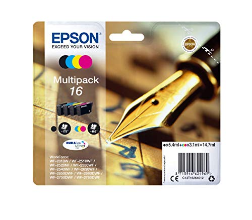 Epson Original 16 Series Pen and Crossword Multipack Amazon Dash Replenishment Ready