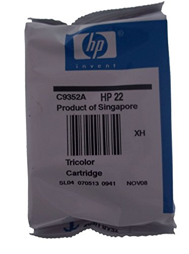 HP 22 Tri-Colour Inkjet Print Cartridge – Ink Cartridge for Printers (Cyan, Magenta, Yellow, 5 – 95%, -15 – 35 °C, 15 – 35 °C, 141 x 131 x 37 mm, Inkjet)