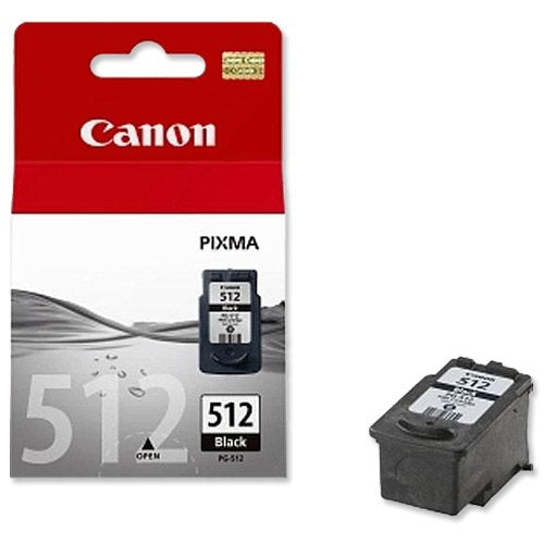 Genuine Original Canon PG512 (PG-512) Black ink cartridge for Pixma MP495 Printers