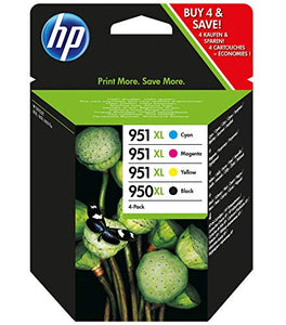 HP C2P43AE 950XL/951XL Original Ink Cartridges, Black/Cyan/Magenta/Yellow, Multipack