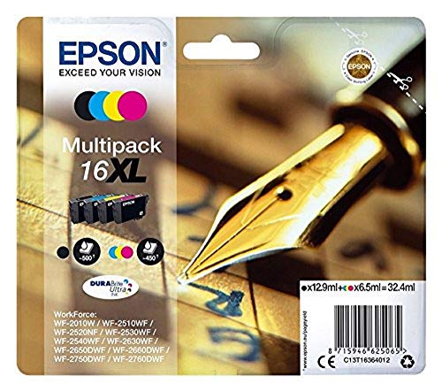 Epson C13T16364012 Inkjet Cartridge- 4 color Multipack