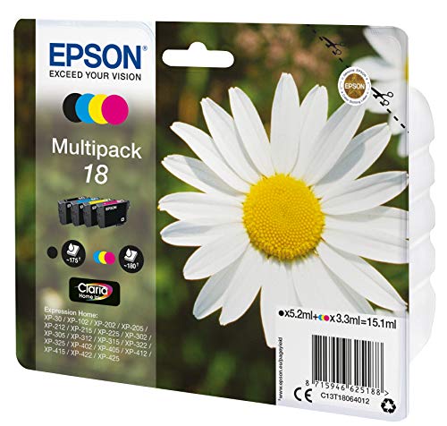 Epson C13T18064022 Inkjet Cartridge for XP30 - Multicolor
