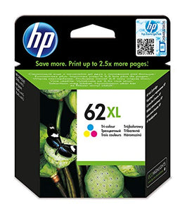 HP C2P07AE 62XL High Yield Original Ink Cartridge, Tri-color, Single Pack