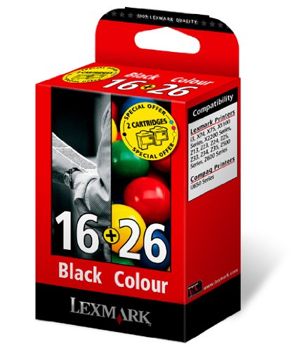 Lexmark Combo Pack 16 + 26 - Print cartridge - 1 x black, colour (cyan, magenta, yellow) - promo