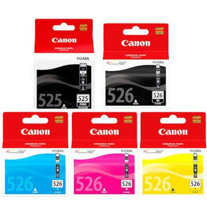 Set of 5 Original Boxed Genuine Canon Ink Cartridges for Pixma MG5250 Printers