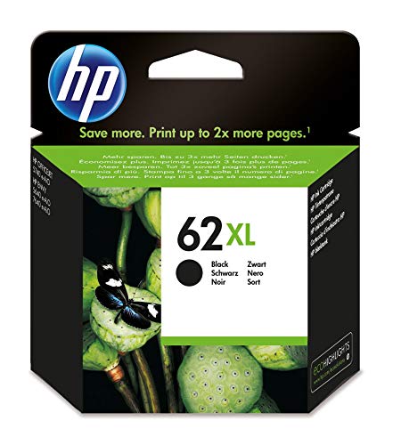 HP C2P05AE 62XL High Yield Original Ink Cartridge, Black, Single Pack