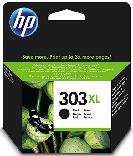 HP T6N04AE 303XL High Yield Original Ink Cartridge, Black, Single Pack