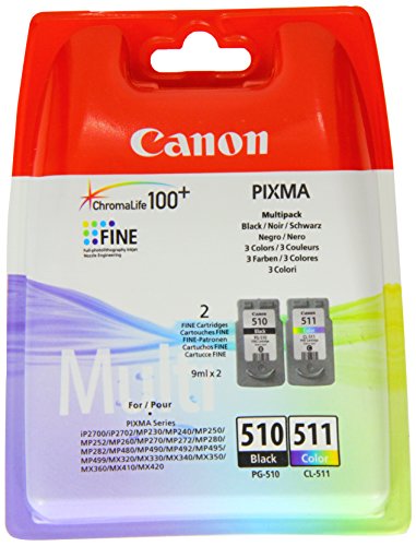 Canon PG510/CL511 Ink Pack for Pixma MP280 - Black/Colour