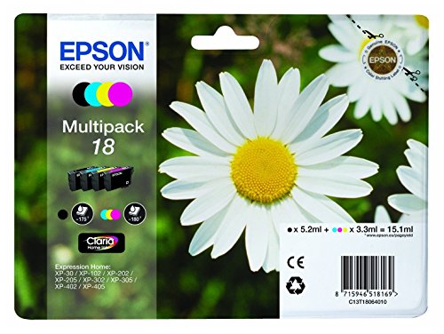Epson Daisy Ink - Multipack of 18 (4 Colours)