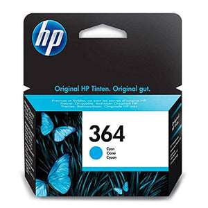 HP CB318EE 364 Original Ink Cartridge, Cyan, Single Pack