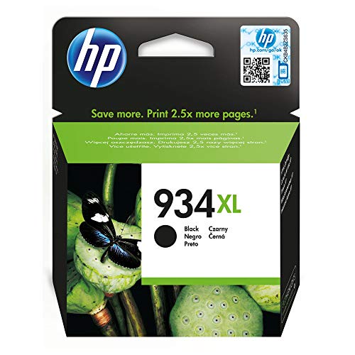 HP C2P23AE 934XL High Yield Original Ink Cartridge, Black, Single Pack