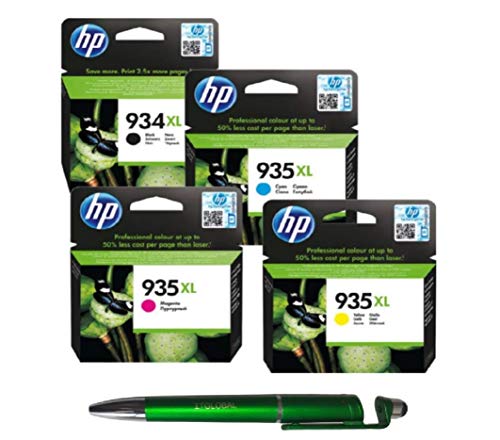 HP 934 XL/935 XL Set of Original High Yield Ink Cartridges - Black/Cyan/Magenta/Yellow
