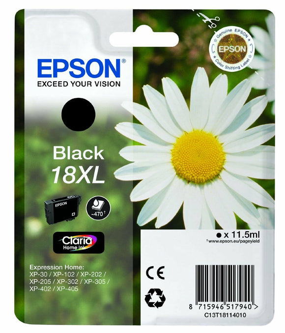 T1811 ( 18XL ) Original Black Ink Cartridge for Epson Expression Home XP-305