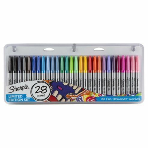 Sharpie 28 Pack Fine Point Permanent Marker Pens Assorted Colour Limited Edition