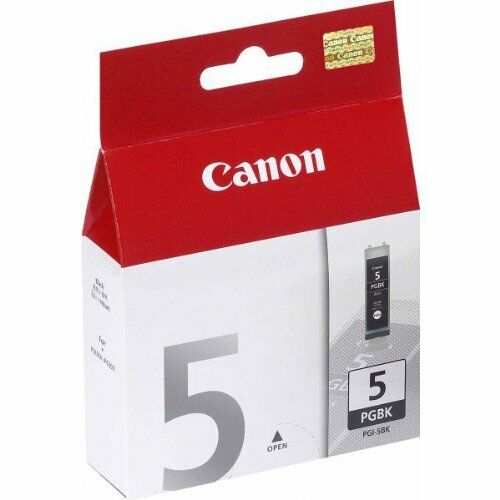 1 x Canon PGI-5Bk, PGI5Bk Original OEM Black Inkjet Cartridge IP 3300 MX 850 700