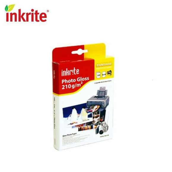 100 Sheets of Inkrite Glossy Photo Paper 6x4