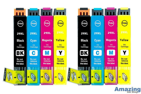 2 Set Compatible Multipack 8 Ink Cartridges For 29XL T2996 C13T29964010