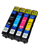 24XL Multipack 6 Ink Cartridges For EPSON XP-55 Non OEM BCMYLCLM 24 Elephant