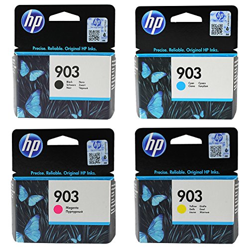 HP 903 Black/Cyan/Magenta/Yellow Original Ink Cartridges for HP Officejet, HP Officejet Pro