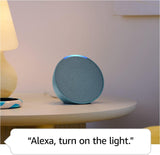Echo Pop (Newest gen) | Full sound compact Wi-Fi and Bluetooth smart speaker with Alexa | Midnight Teal