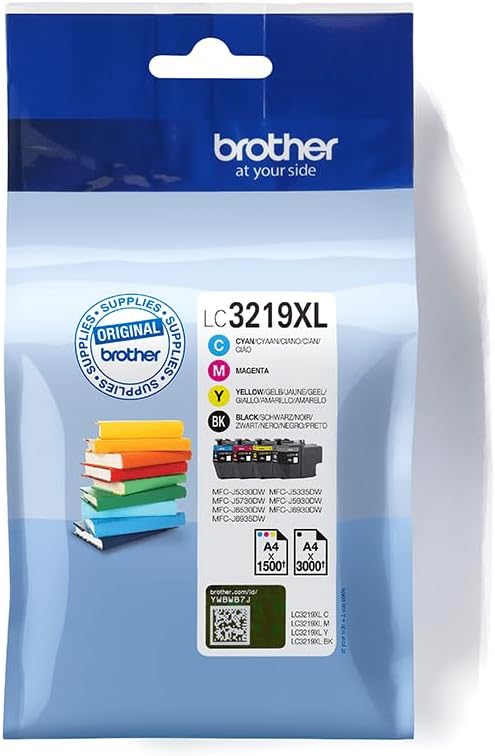 BROTHER LC-3219XLVALBP Inkjet Cartridge, Black/Cyan/Magenta/Yellow, Super High Yield