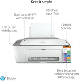 HP DeskJet 2720e All-in-One Colour Printer with 6 months of instant Ink with HP+, White