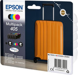 Epson 405 Suitcase Genuine Multipack, 4-colours Ink Cartridges, DURABrite Ultra Ink