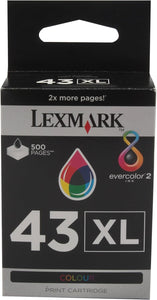 Lexmark No 43XL Ink Cartridge Colour High Yield