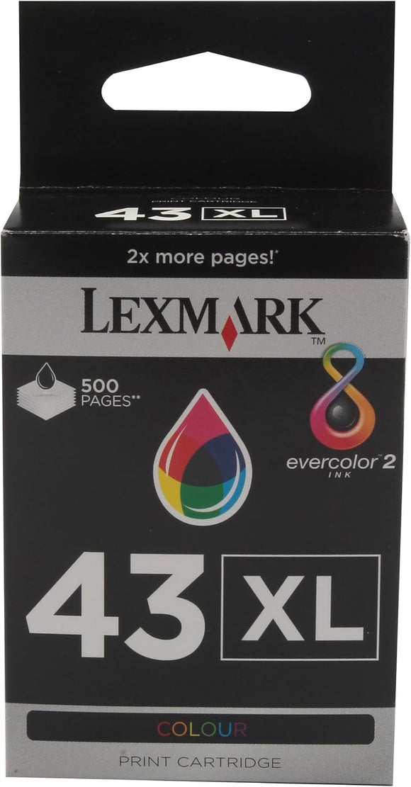 Lexmark No 43XL Ink Cartridge Colour High Yield