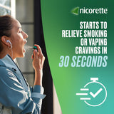 icorette QuickMist Mouthspray, Freshmint (2 x 150 Sprays) Smoking or Vaping Cessation Aid, designed to start reducing cravings in 30 seconds (Quit Smoking or Quit Vaping Aid)