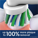 Oral-B Pro Cross Action Electric Toothbrush Head, X-Shape And Angled Bristles for Deeper Plaque Removal, Pack of 8 Toothbrush Heads, White