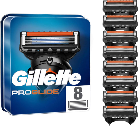 Gillette ProGlide Men’s Razor Blade Refills, 8 Count, with 5 Anti-Friction Blades for a Close, Long-Lasting Shave