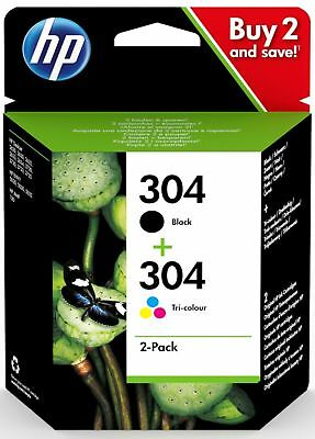 Genuine HP 304 For Envy 5020 5030 5032 Ink Cartridges Black & Colour 3JB05AE  UK
