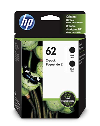 HP 62 | 2 Ink Cartridges | Black | C2P04AN