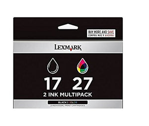 Lexmark No 17 And No 27 Ink Cartridge Black And Colour Combo-pack 7.4ml And 9.2ml
