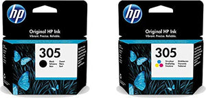 HP 305 Ink Cartridge Black And Tricomia Color 3YM61AE 3YM60AE