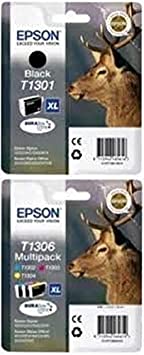 Epson T1306 / T1301 (BK/C/M/Y) Black & Colour Extra High Capacity Ink Cartridge 4 Pack (Original)