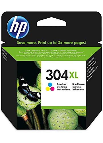 HP N9K07AE 304XL High Yield Original Ink Cartridge, Tri-color, Single Pack