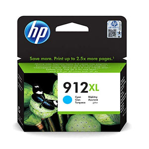 HP 3YL81AE 912XL High Yield Original Ink Cartridge, Cyan, Single Pack