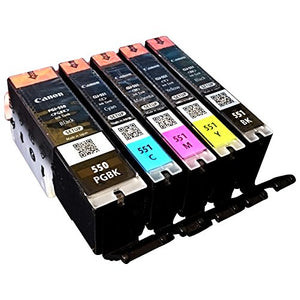 Canon PGI550 CLI551 (11) Ink Cartridge - Black (Pack of 5)