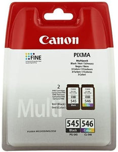 Canon PG-545 CL- 546 Original Ink Cartridge, Black, Cyan, Magenta, Yellow