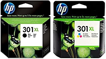 HP 301XL Black and Tri-Colour High Capacity Original Ink Cartridge Pack