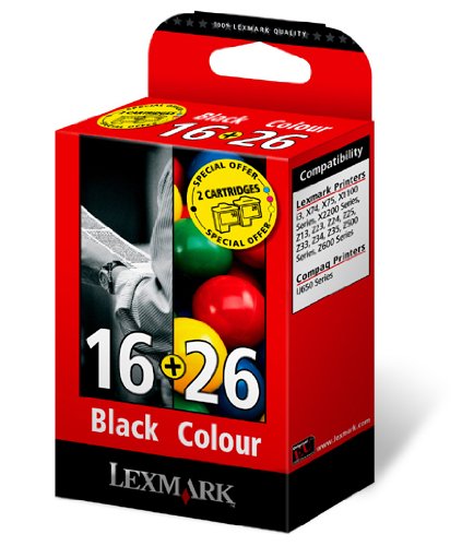Lexmark Combo Pack 16 + 26 - Print cartridge - 1 x black, colour (cyan, magenta, yellow) - promo
